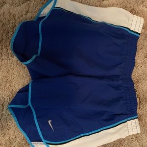 Blue nike dry fit running shorts